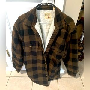 FLEECED LINED FLANNEL SHACKET